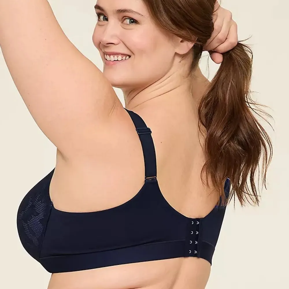 NWT CACIQUE Navy Blue MODERN LACE Lightly Lined T-SHIRT Underwire BRA 42DD - Image 7