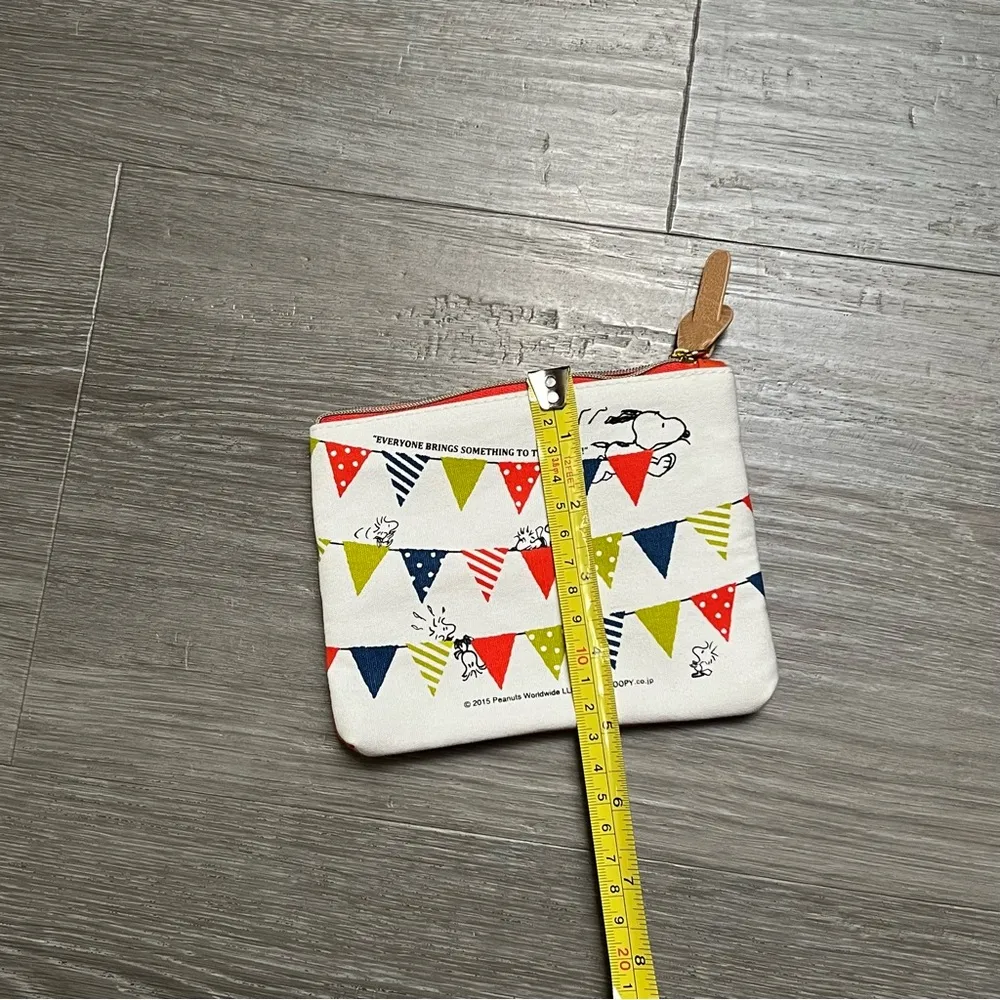 Peanuts snoopy woodstock mini wallet coin pouch Orange - Image 5