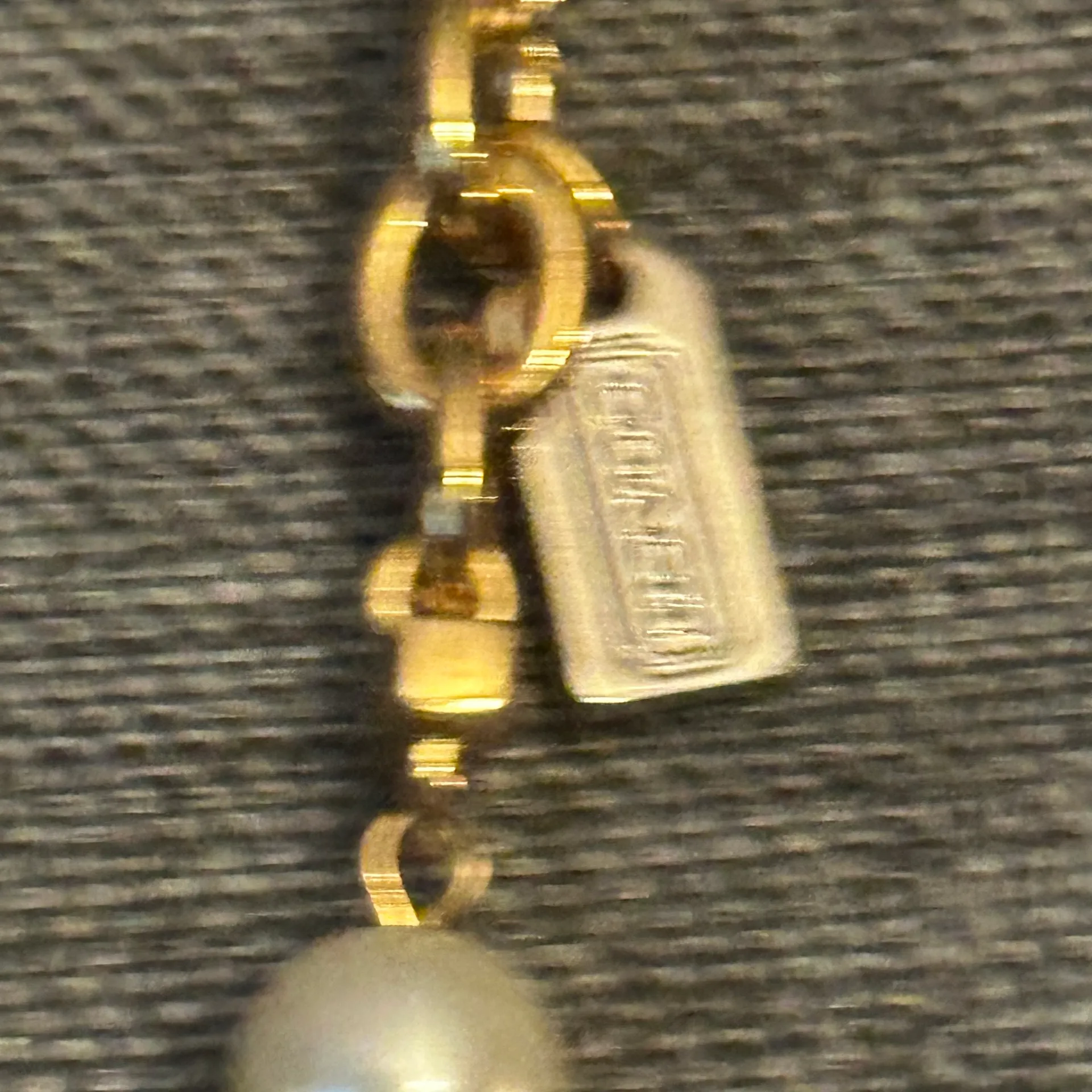 Long Rhinestones And Pearls Necklace - Image 5