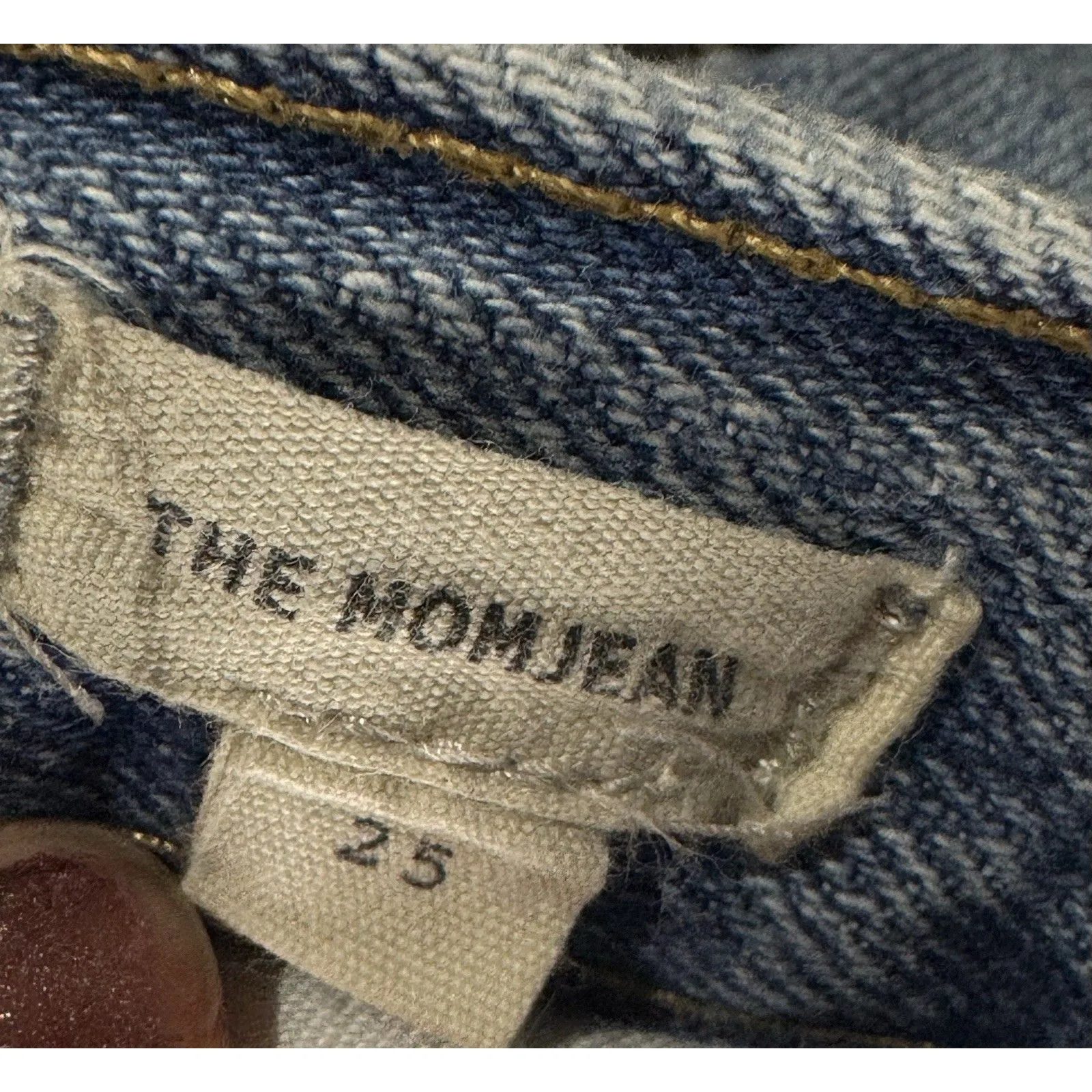 Madewell The Mom Jean Basley Wash Mild Distressed Size 25 Hi Rise - Image 10