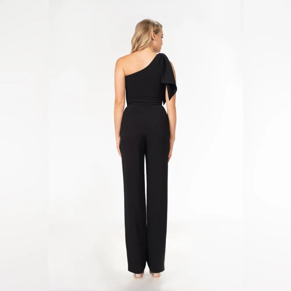 Dress the population Tiffany One-Shoulder Jumpsuit, Black, Small, $248 - Image 3