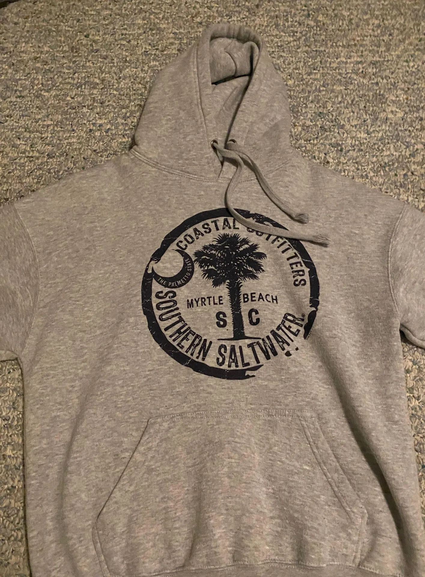 Myrtle beach Hoodie Gray Size L - Image 2