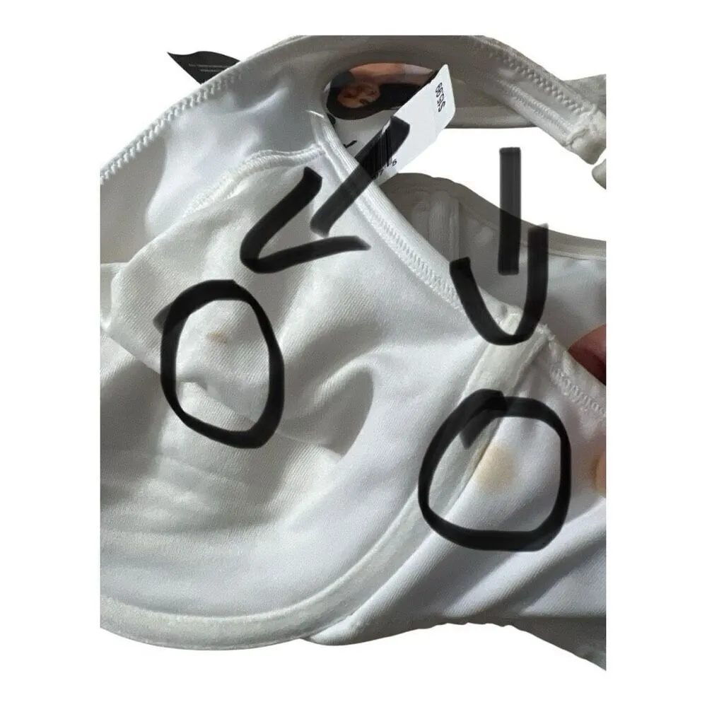 Platex BREATHABLY COOL Underwire Bea Size 42C White M493 Dry Fabric Lingerie - Image 8