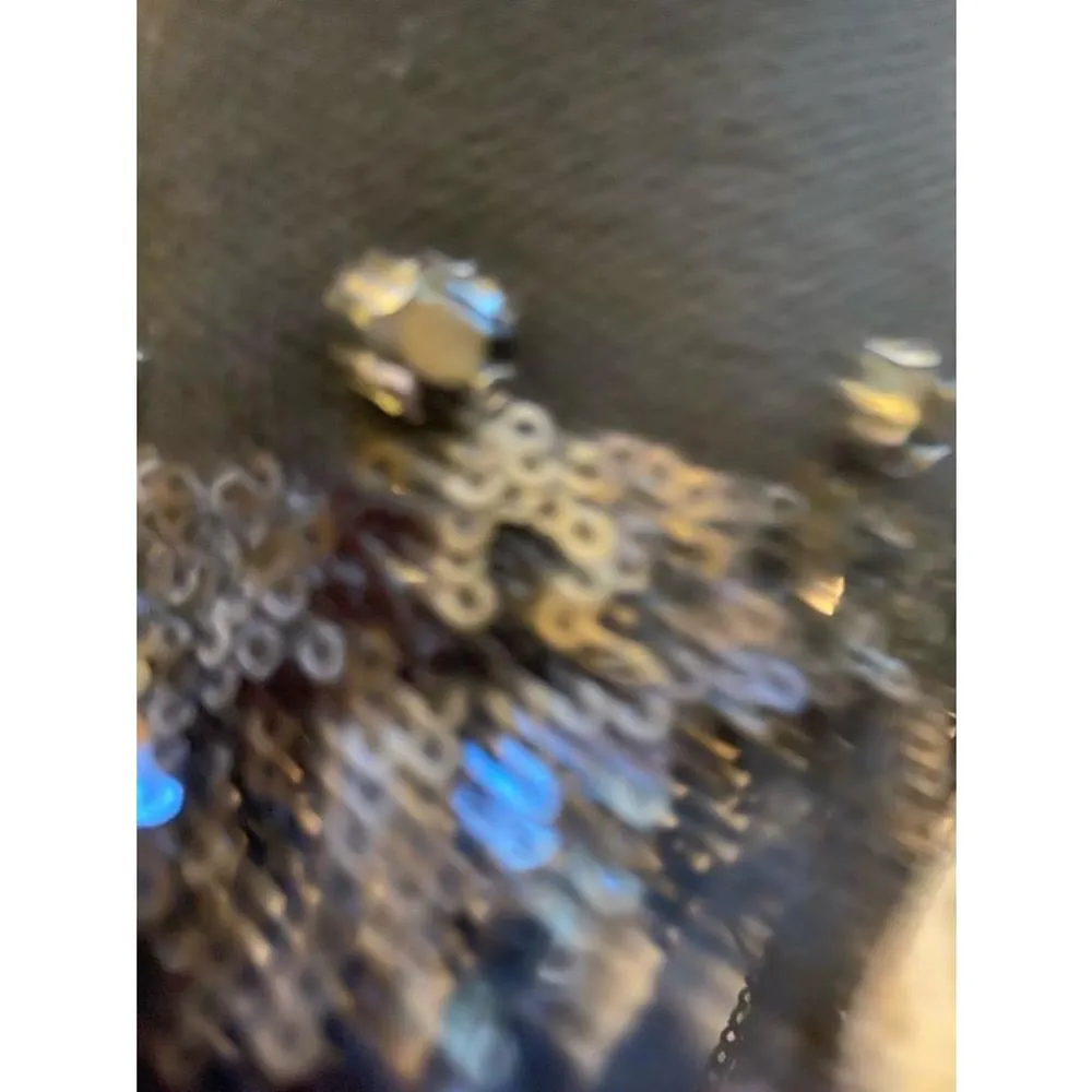 Women's Sioni Black Sequin Fringe Jacket Size L Size L - Image 4