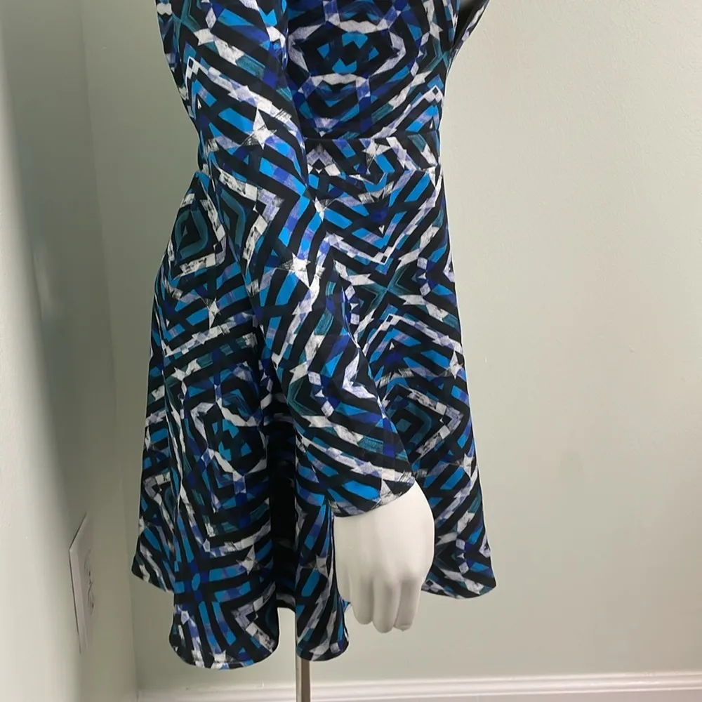 NBD x Revolve Mirage Dress Turquoise Geo size small NEW - Image 6