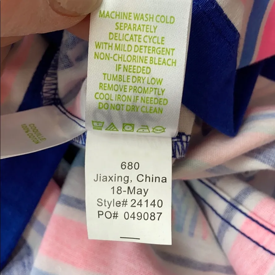 Lilly Pulitzer Beacon Jersey Knit Fish Striped Shift T-shirt Dress, XS - Image 8