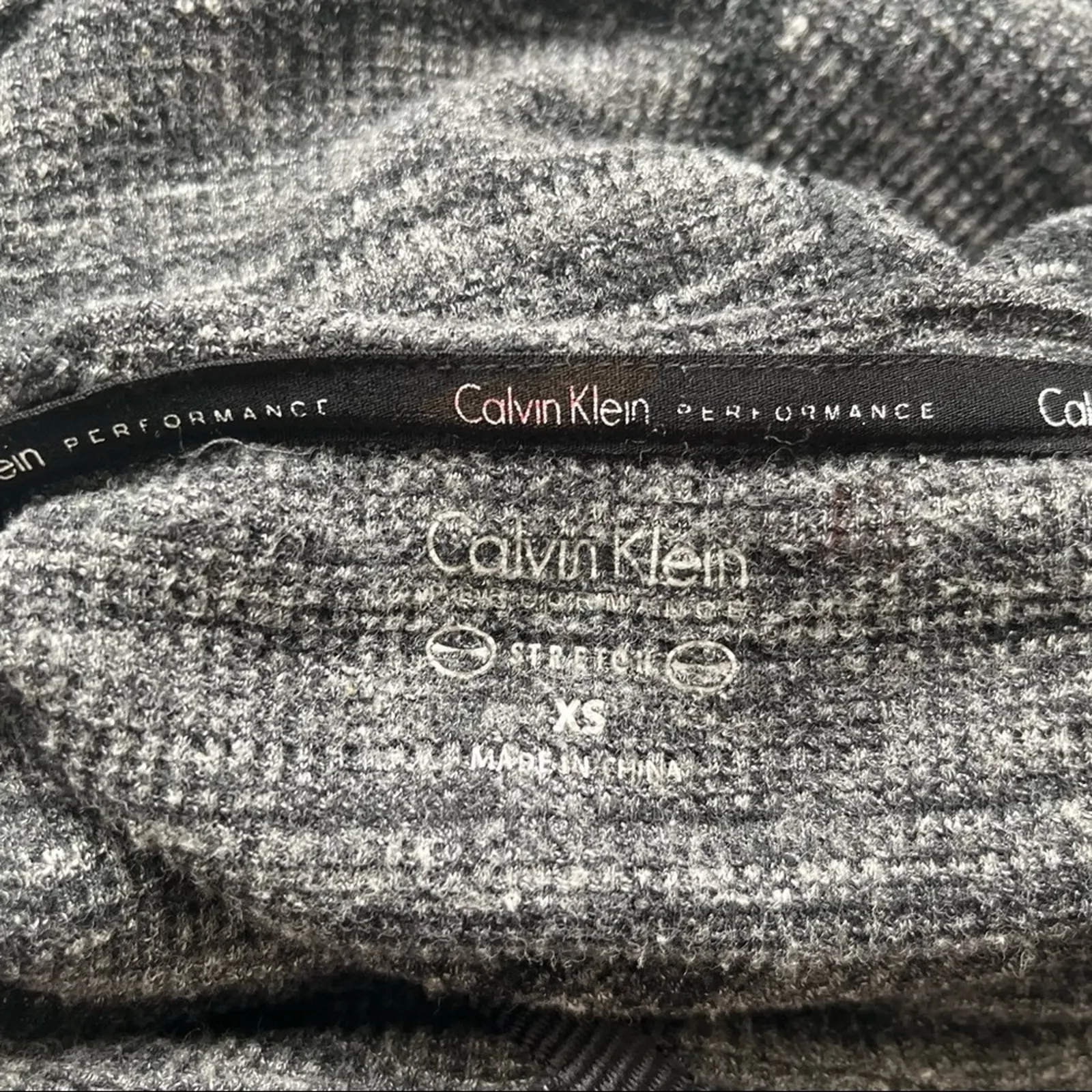 Calvin Klein Performance Hooded Gray Sweatshirt Size XS - Image 5