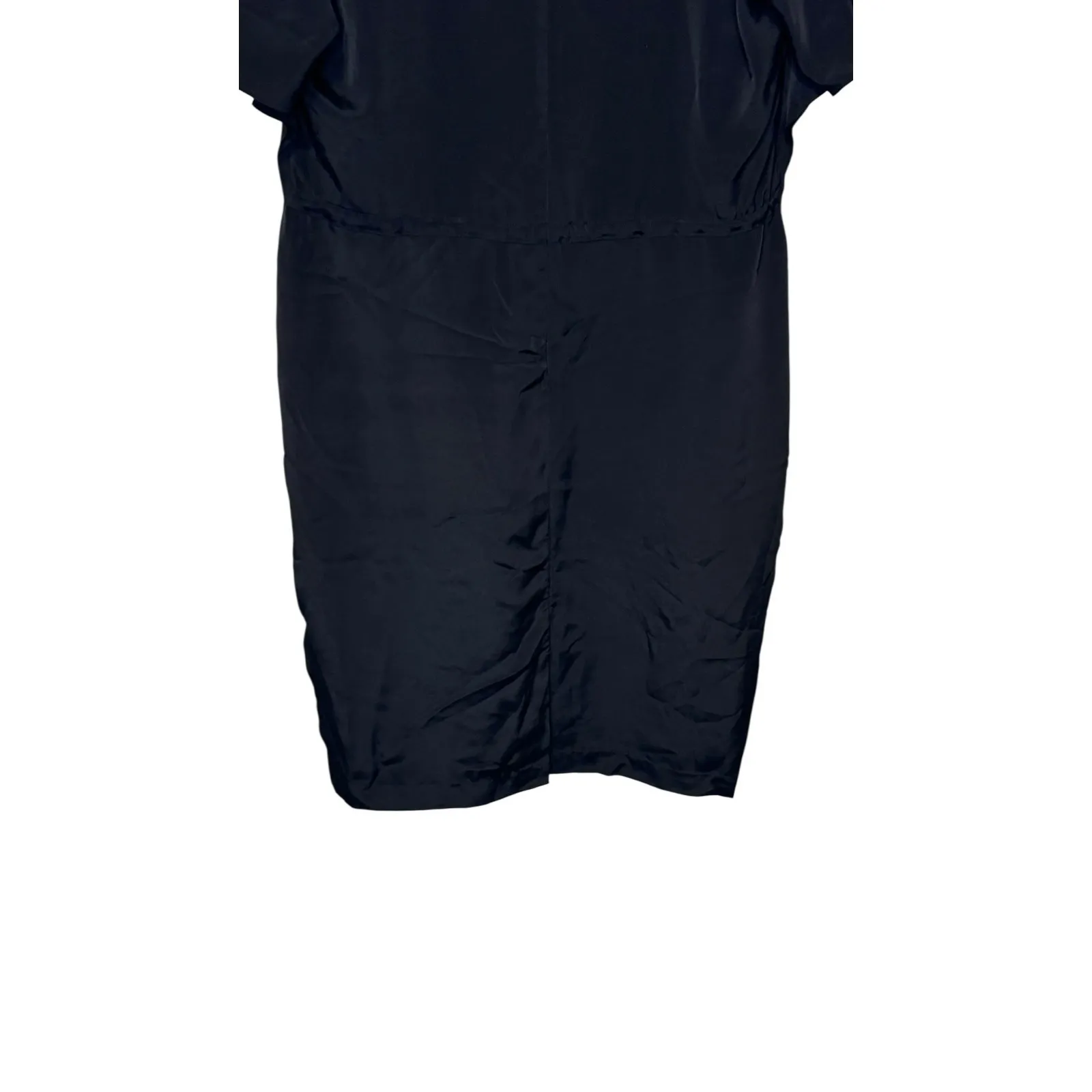 Yoana Baraschi Women's Dress Midi Shift Silk Lined Cinched Waist Sequin Size 6 - Image 11