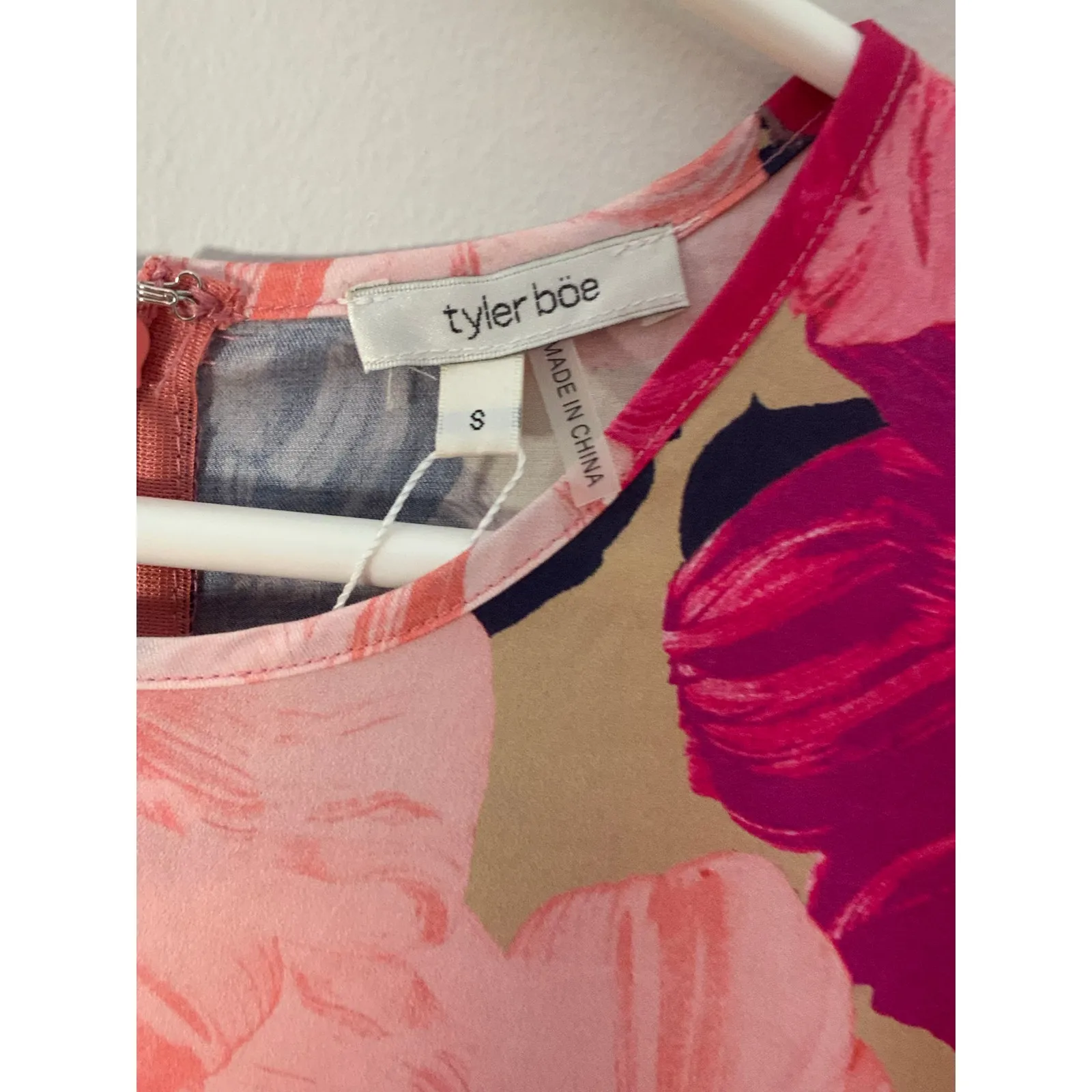 TYLER BOE Phoebe Shift‎ Dress In Multi size small Pink - Image 2