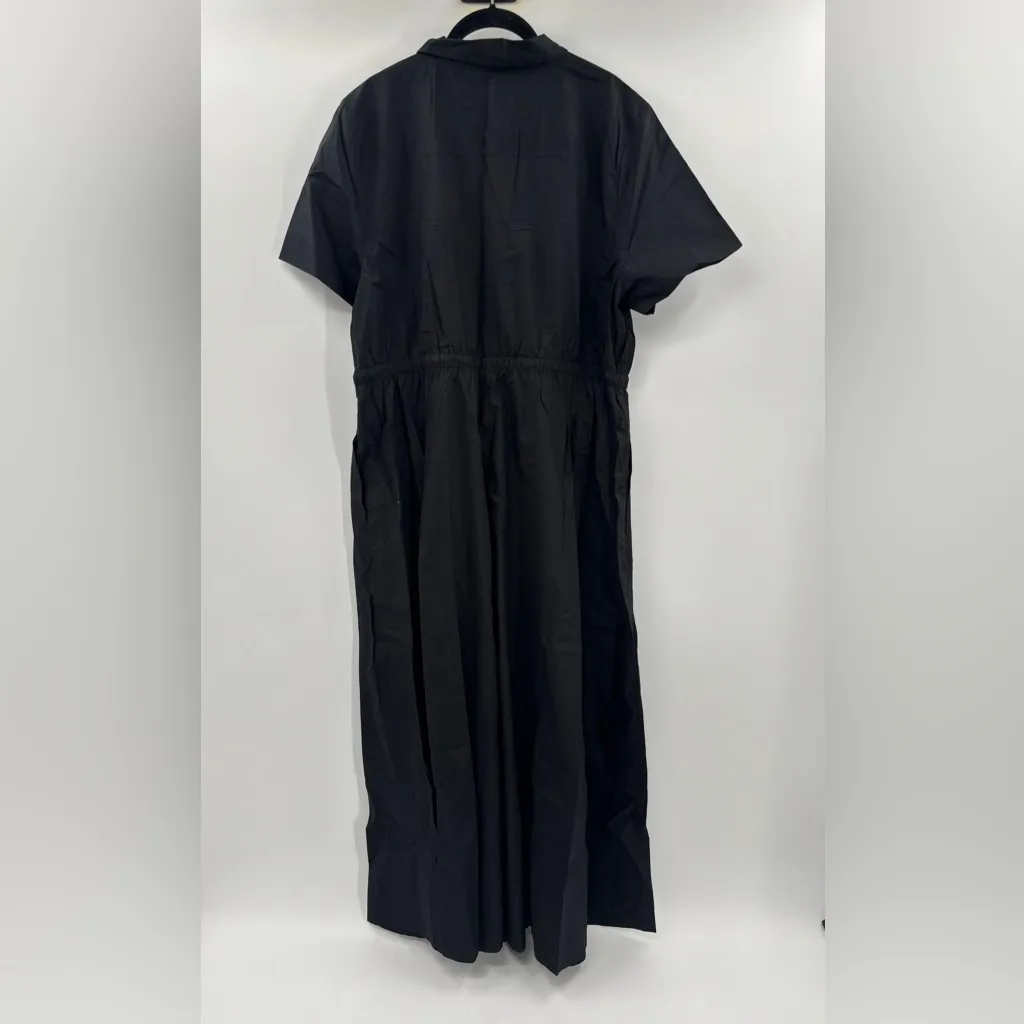 J.Crew Cerise shirtdress in cotton poplin in black 18/1X - Image 8