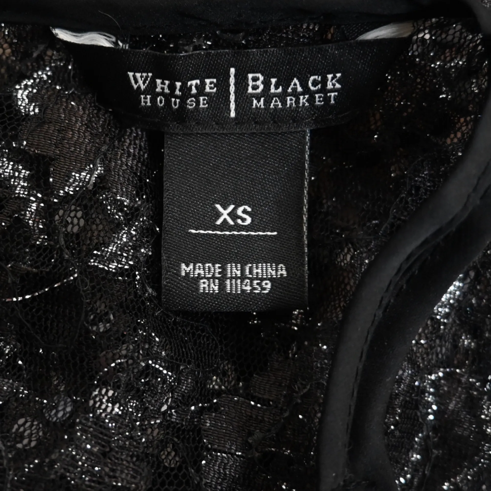 WHBM Women's XS Sequin Black Dressy Sleeveless Lined Tank - Image 7