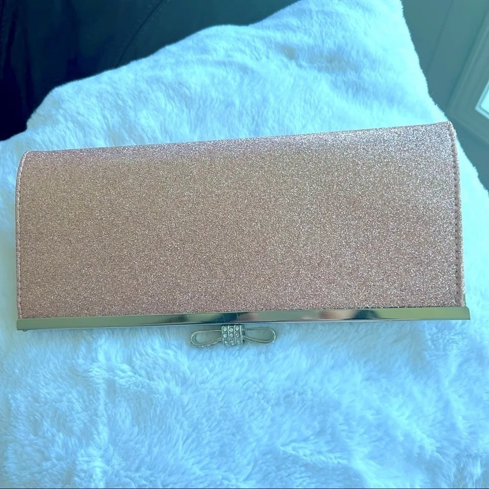 NWT INC International Concepts's rose gold glittery clutch - Image 7