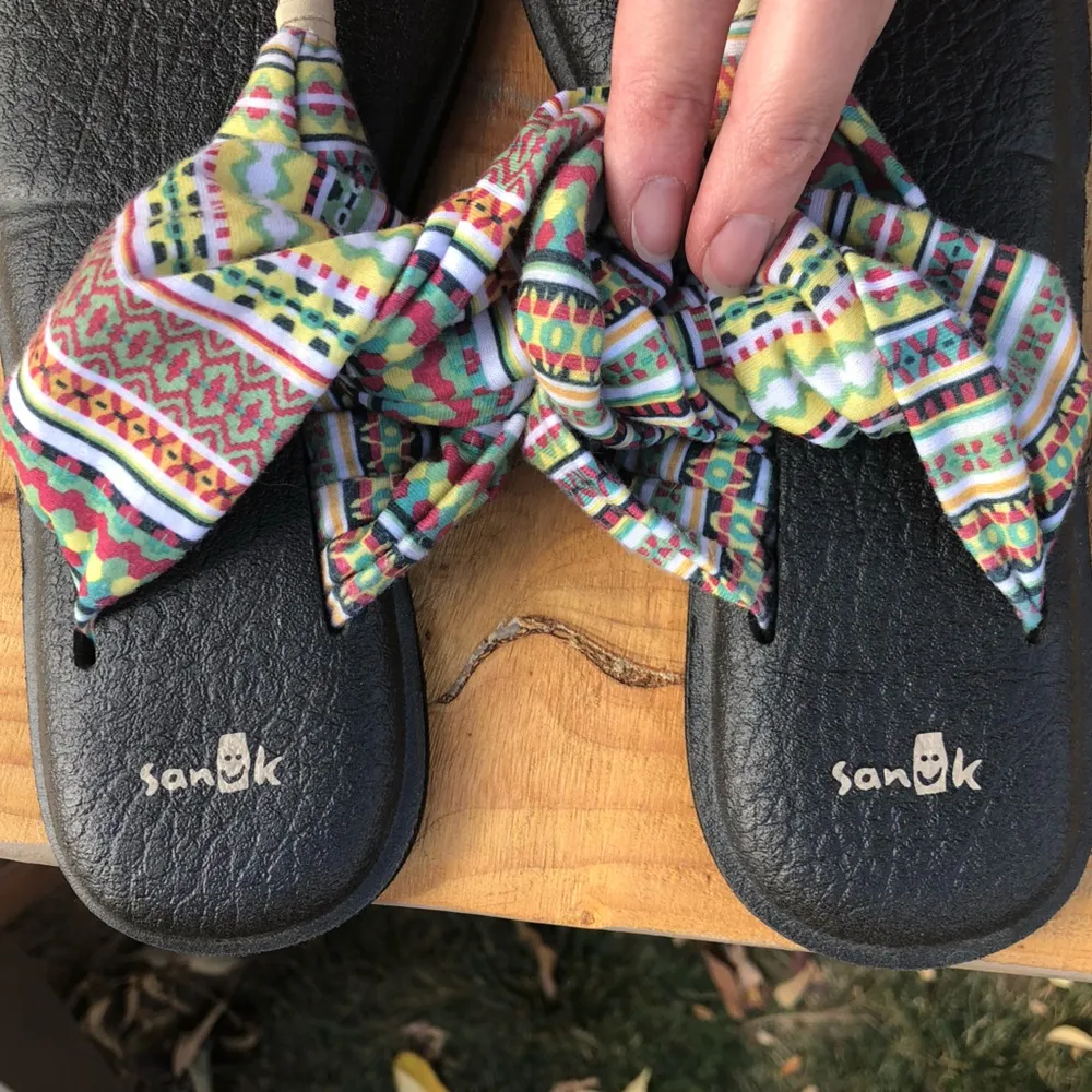 Sanuk Womens Citrus Lanai Blanket Yoga Sling 2 Sandals - Size 7 - Image 3