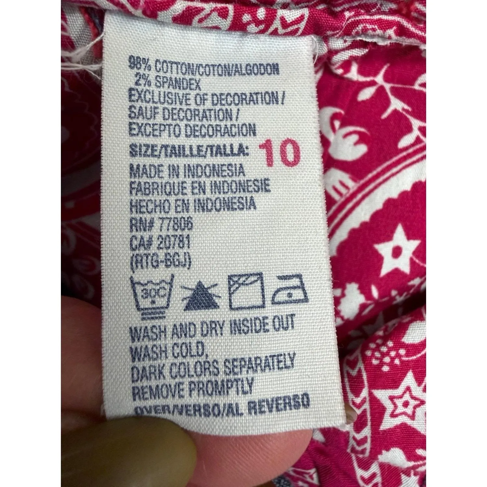 Tommy Hilfiger Women's Size 10 Capri‎ Jeans Lace-Up Hem Dark Wash Y2K Style - Image 7