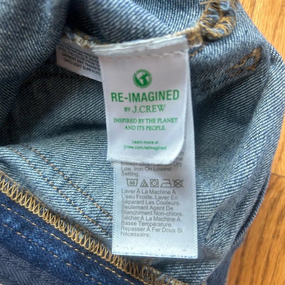 J Crew High Waisted Denim Shorts - Image 4