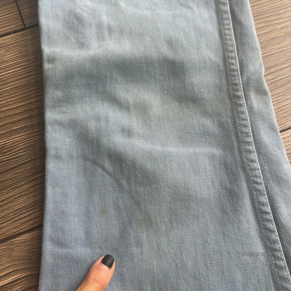 light blue "Hillbilly" bell bottoms flared jeans from the 1960s & 1970s disco Size 31 - Image 10