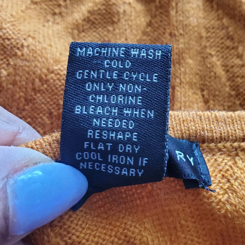 Design History Orange Fringe Sweater XL - Image 6