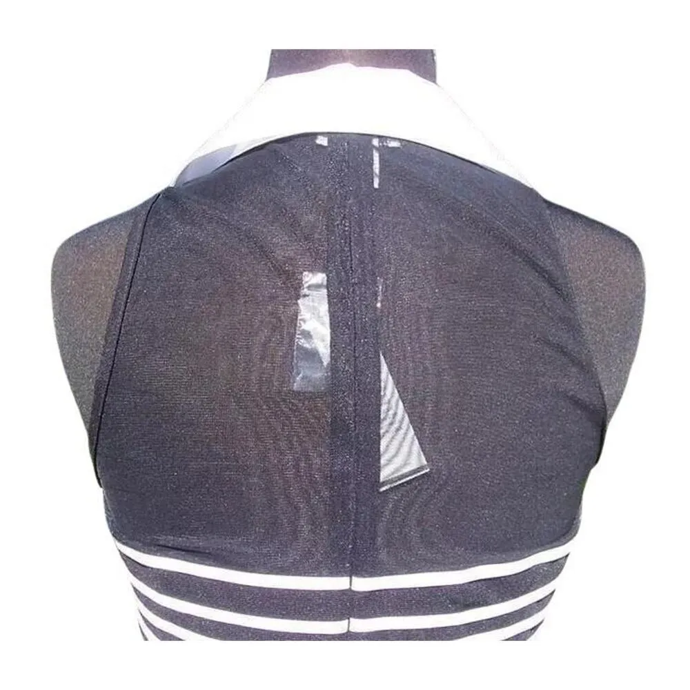 Cache Sheer Mesh OTTOMAN Event Top New Size 4/6 S Black White NWT $158 - Image 4