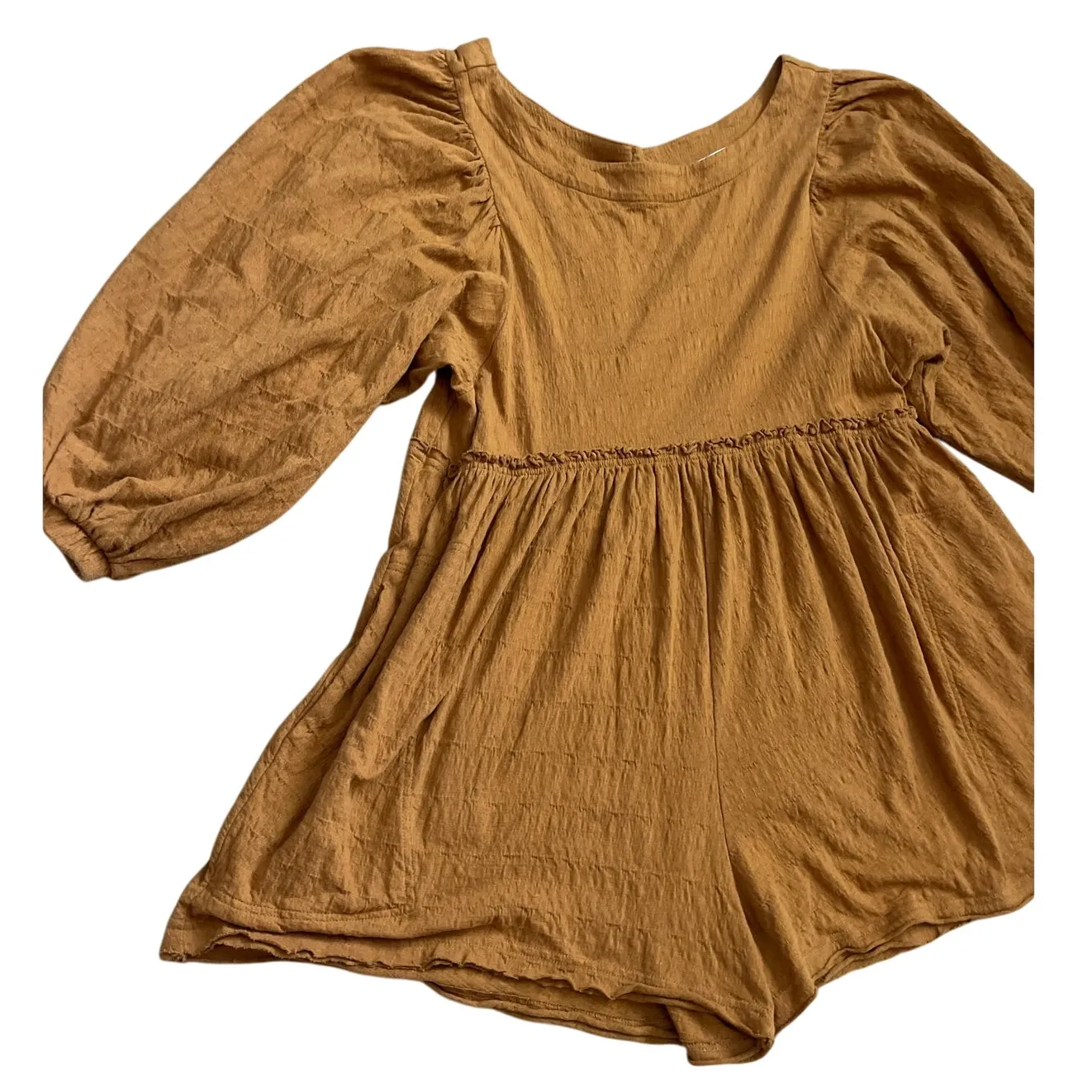 Free People  Beach Beyond Obsessed Boho Oversized Sleeves‎ Romper Size XS - Image 5