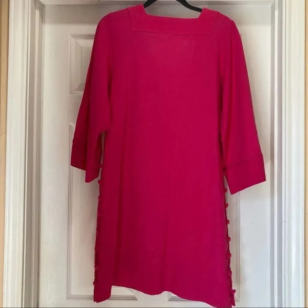 APIECE APART Pink Tunic Shift Dress Knee Length 8 - Image 4