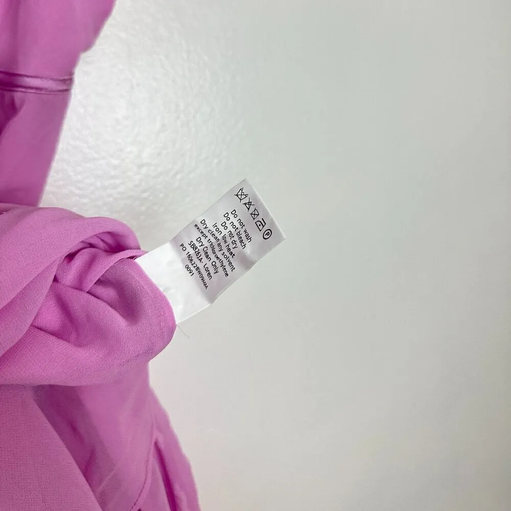 HOUSE OF CB Loren Georgette Mermaid Gown in Pink Size Medium - Image 11