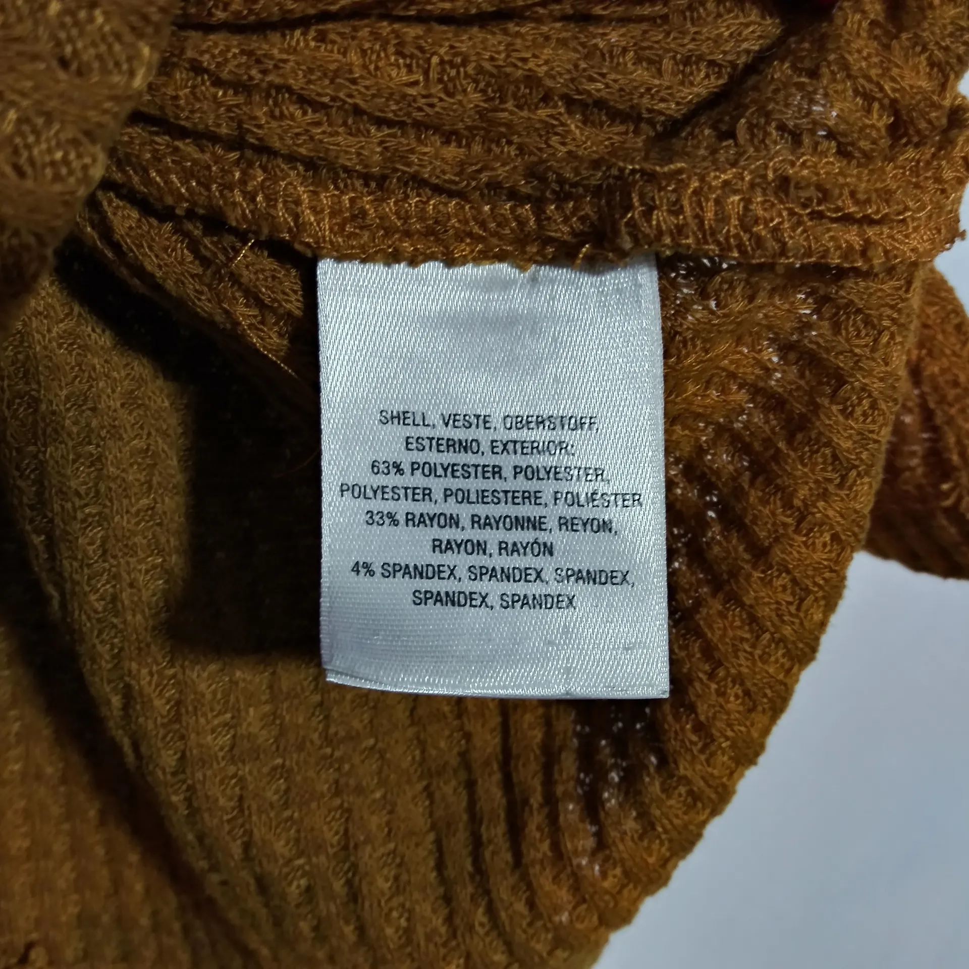 Maeve by Anthropologie Pearson V Neck Waffle Knit Long Sleeve Tie Dye Top Size S - Image 4