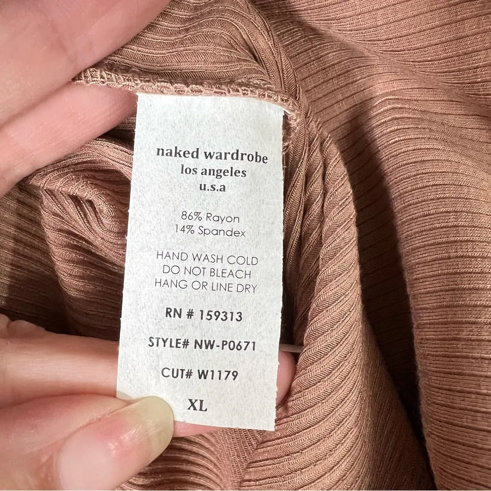 Size XS Snatched Down Leggings Tan Ribbed V Cut High Rise NEW - Image 7