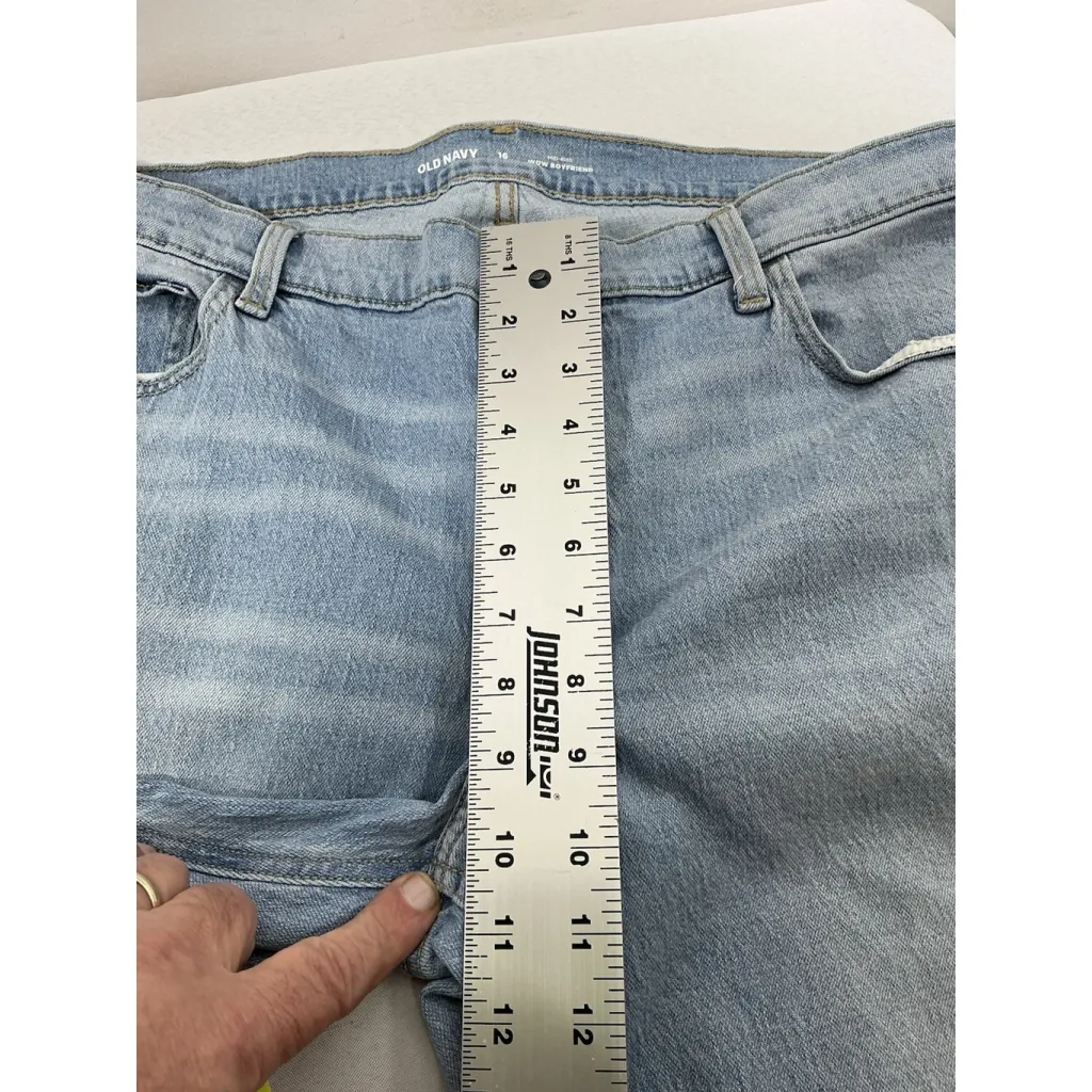 Womans Excellent Condition Old Navy Wow Boyfriend Lite Blue Jeans 16 0120/P-3 - Image 6