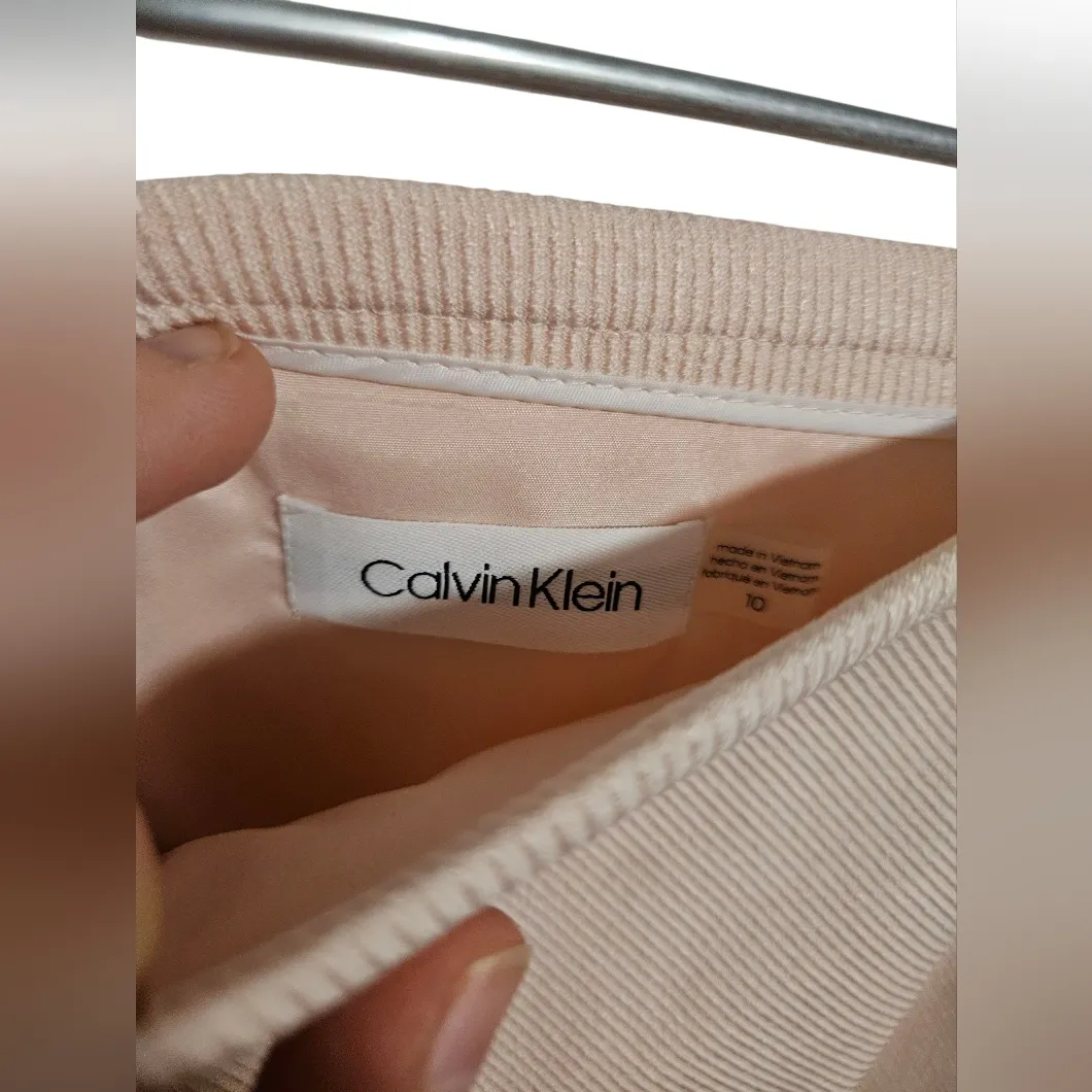 Calvin Klein Classic Beige Midi Skirt - Image 2