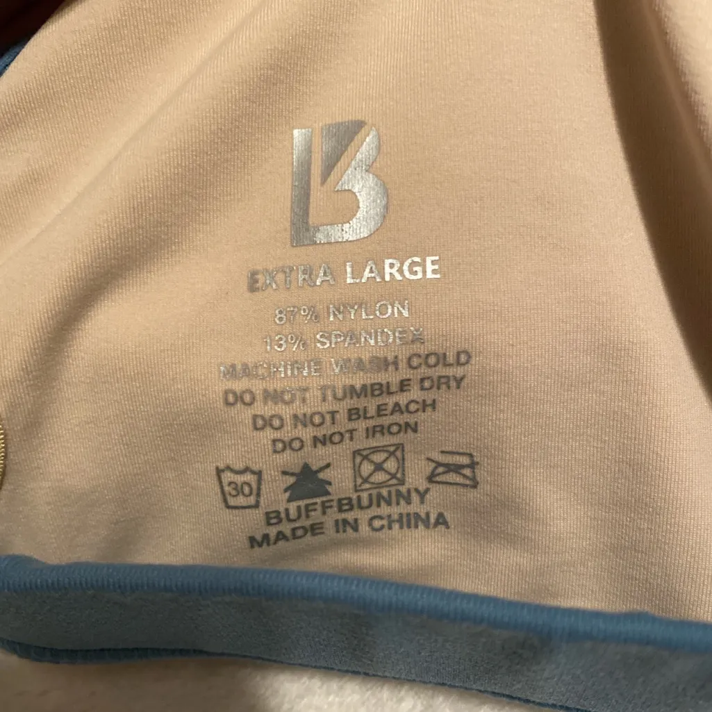 Buff Bunny Sports Bra Blue Size XL - Image 3