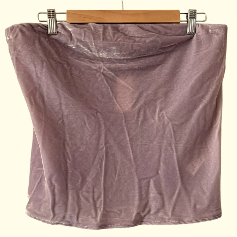 ANTHROPOLOGIE The Tilda Strapless Velvet Top Lavender Size M NEW - Image 3