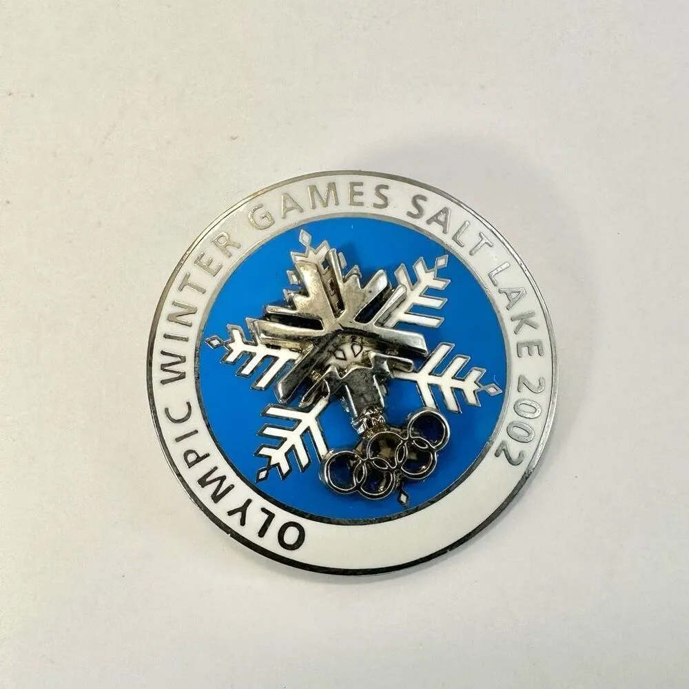 Olympic Games 2002 Salt Lake souvenir pin Blue - Image 2