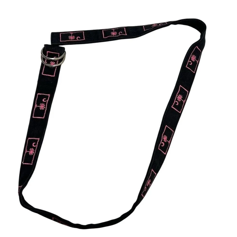 Palmetto Pouches Pink & Black Adjustable Belt State Symbol Design M 40 inches - Image 4
