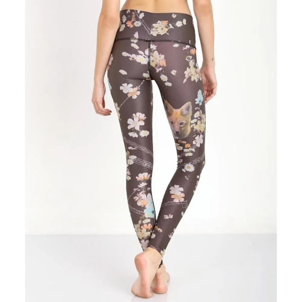 Teeki Wildflower Hot Pant Leggings Small - Image 3