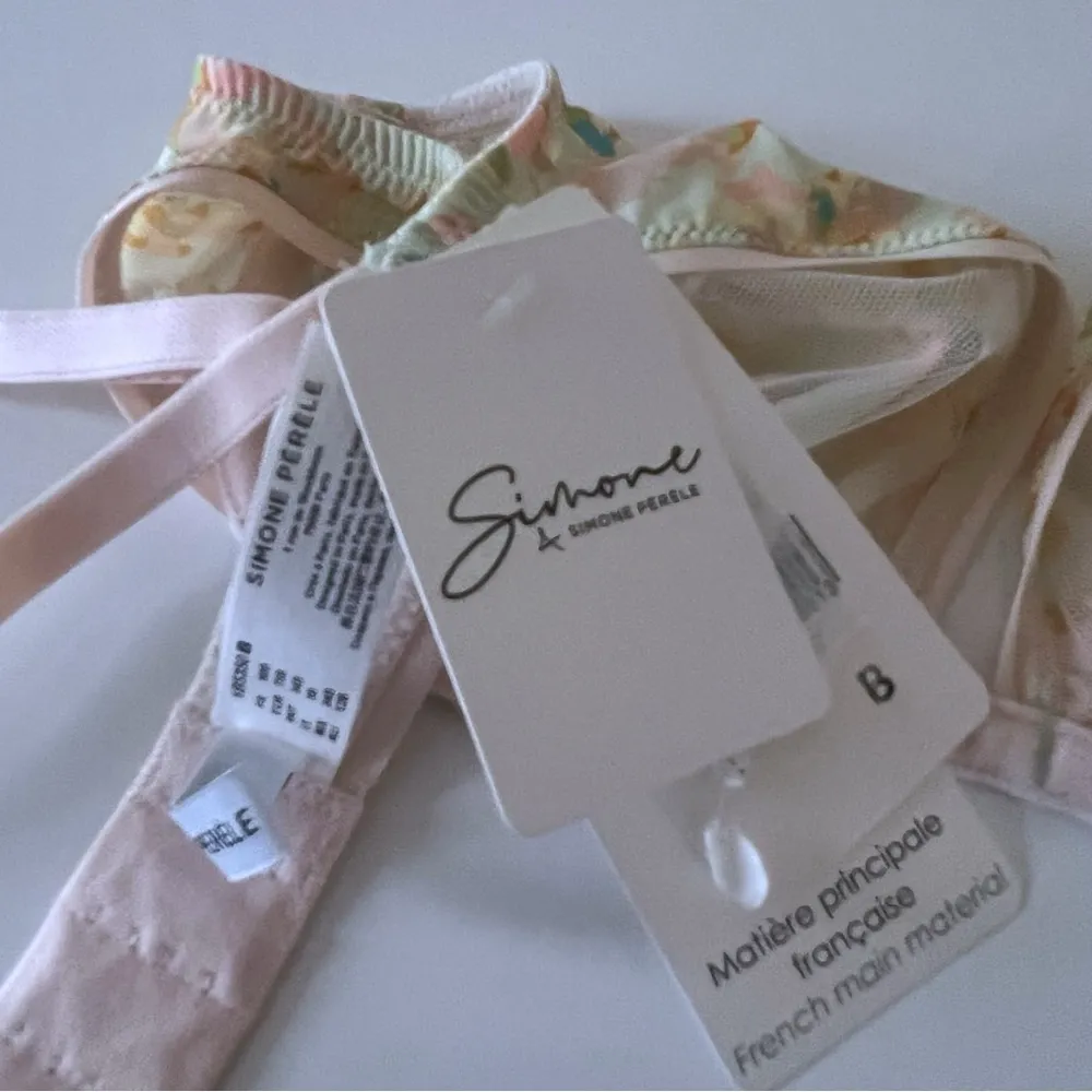 NWT Simone Perele 34B Charlotte Underwire Triangle Terrazzo 1B5350 Print 117556 Green Size undefined - Image 5