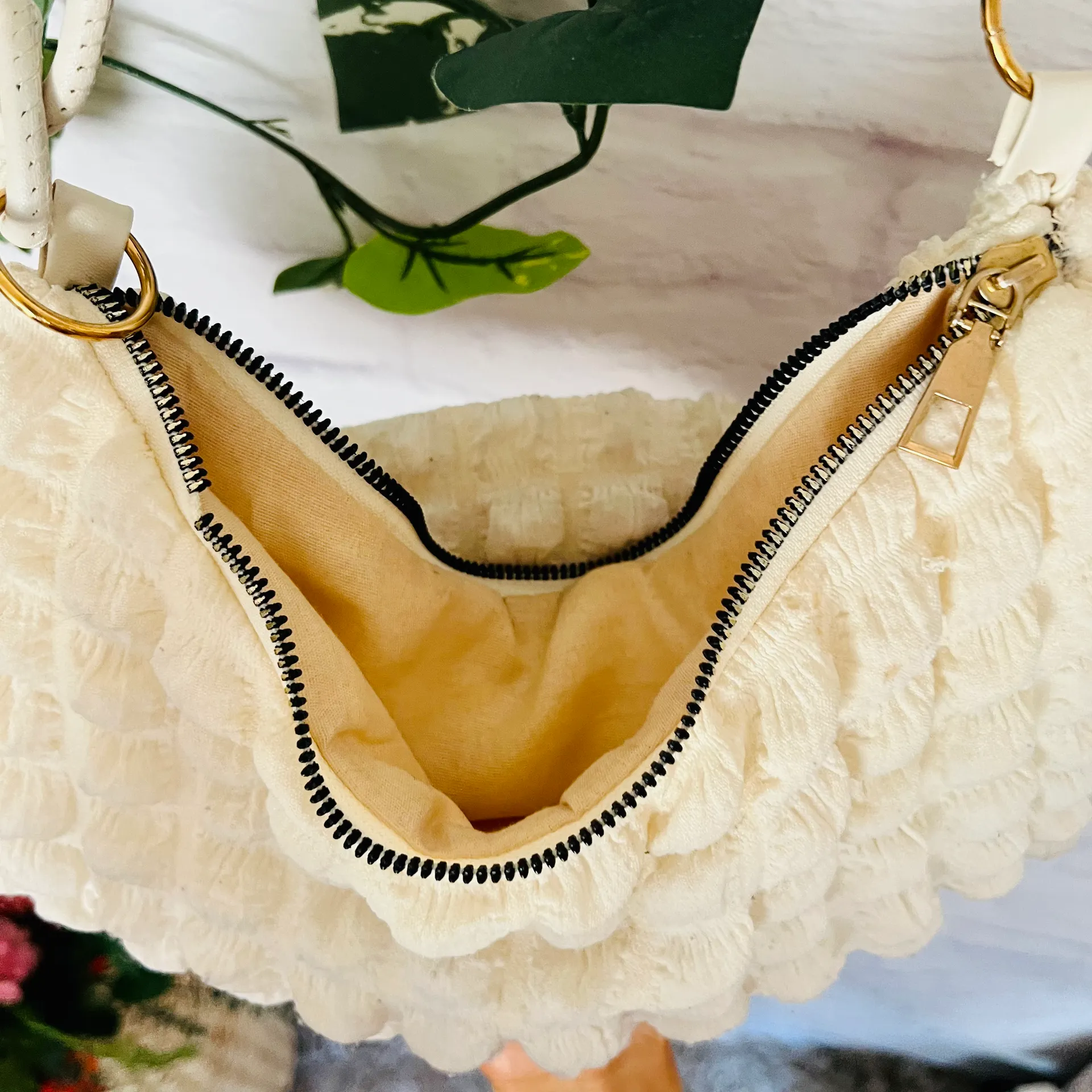 Textured Shoulder Bag - Image 9