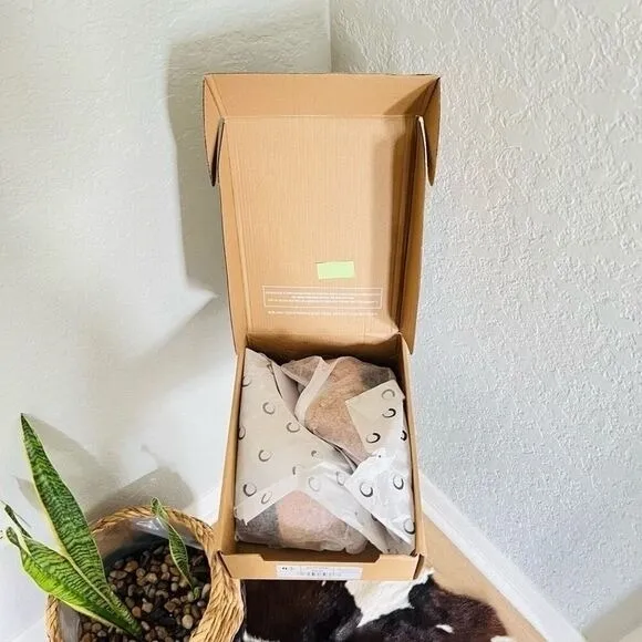 JOURNEE COLLECTION Sophie Braided Strap Bootie, Block Heel, Tan, Size 7, NWT - Image 14