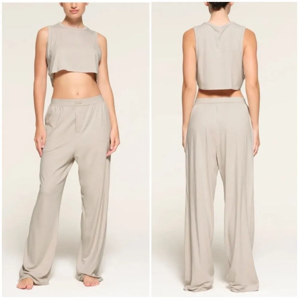 Skims Boyfriend Loose Pant in Stone Size 4X - Image 2