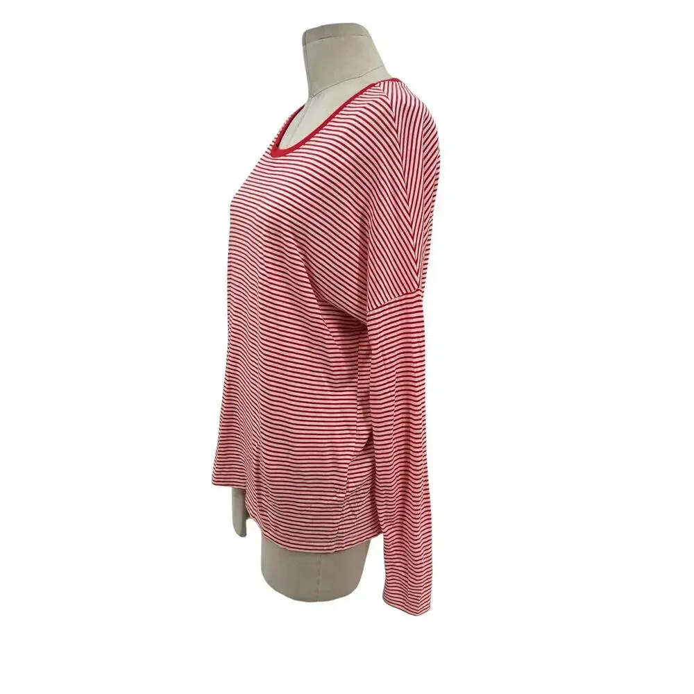 Marine Layer Valerie Longsleeve in Poinciana Red / White‎ Size Large - Image 7