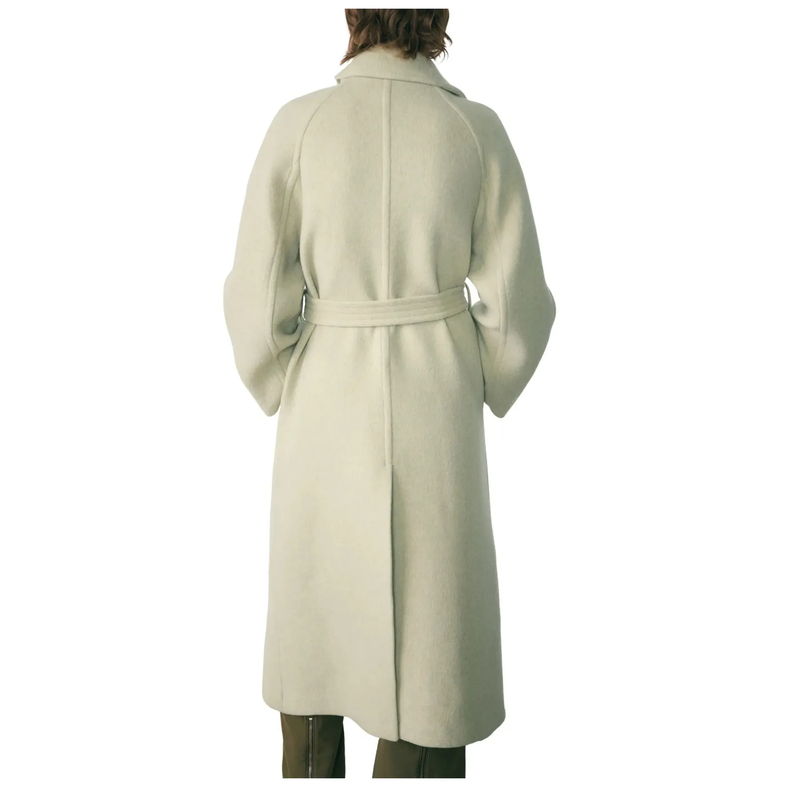 Mango  Manteco Wool Belted Oversize Wool Blend Coat Size Medium - Image 2