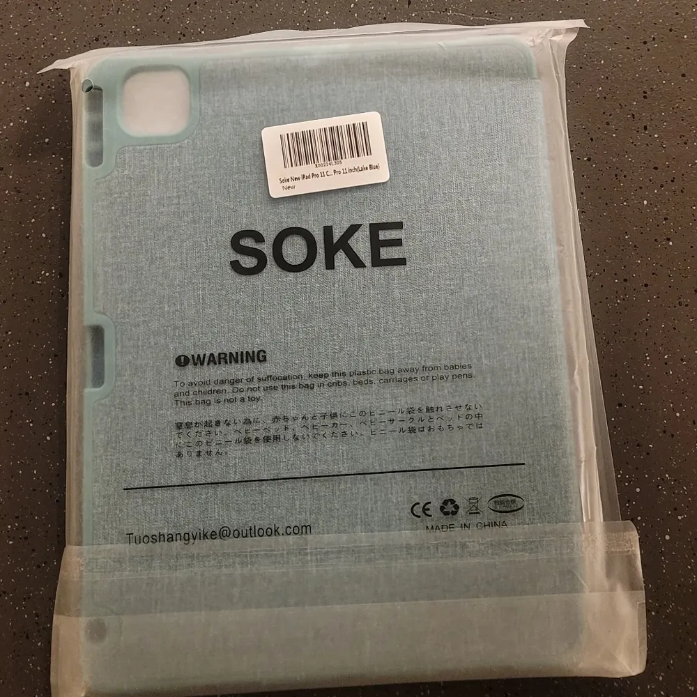 NWT! Soke Lake Blue Ipad Pro 11 2020 & 2018 Case With Pencil Holder NEW - Image 5