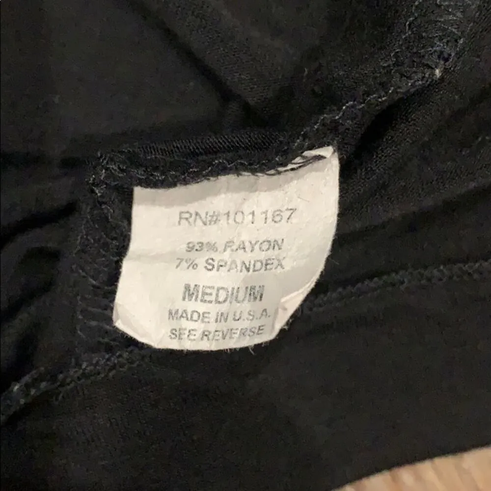 Black Open Front Roll Neck Cardigan Sz M Size M - Image 4