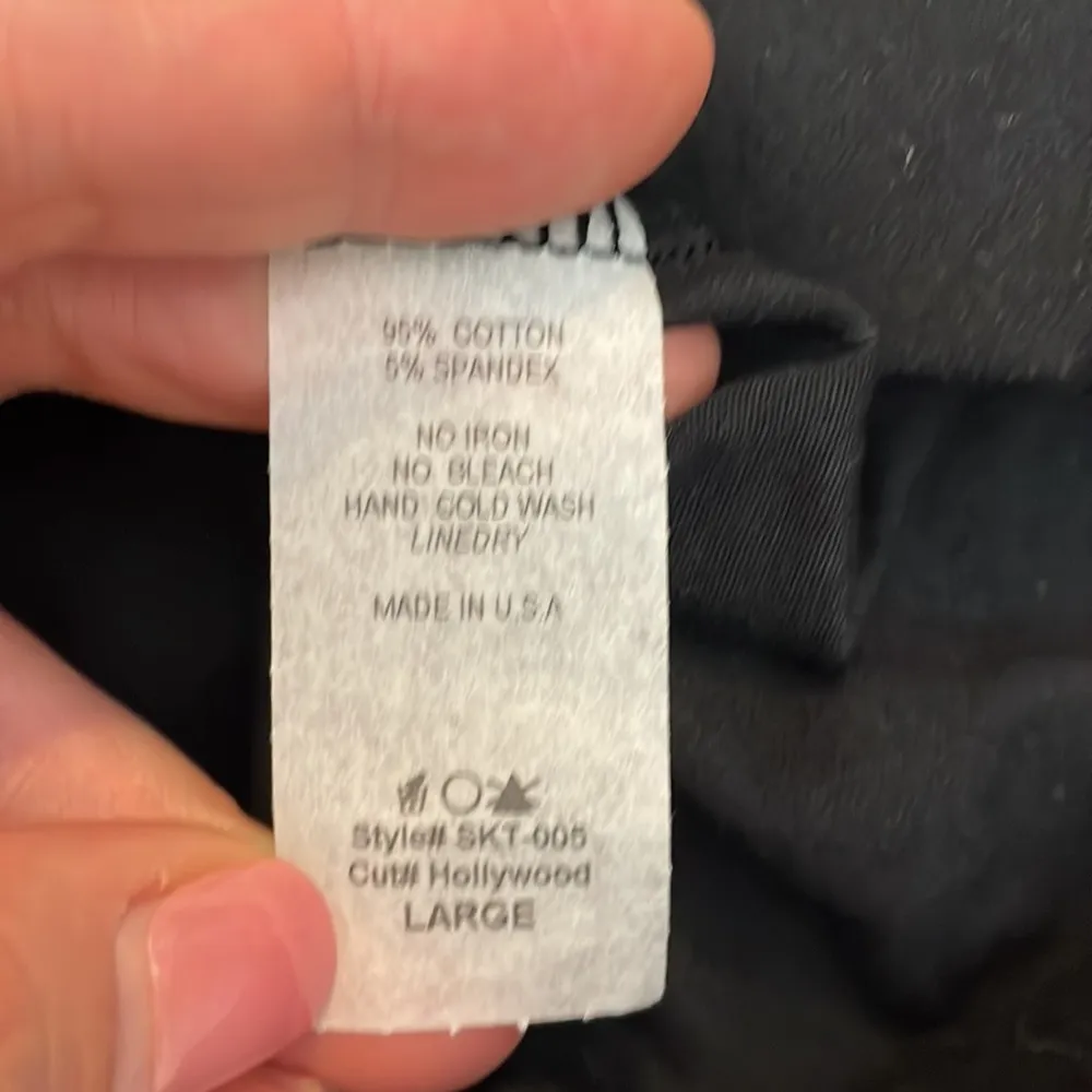 5ifth Degree Black Graphic Historic Hollywood Print Mini Circle Skirt Size Large - Image 8