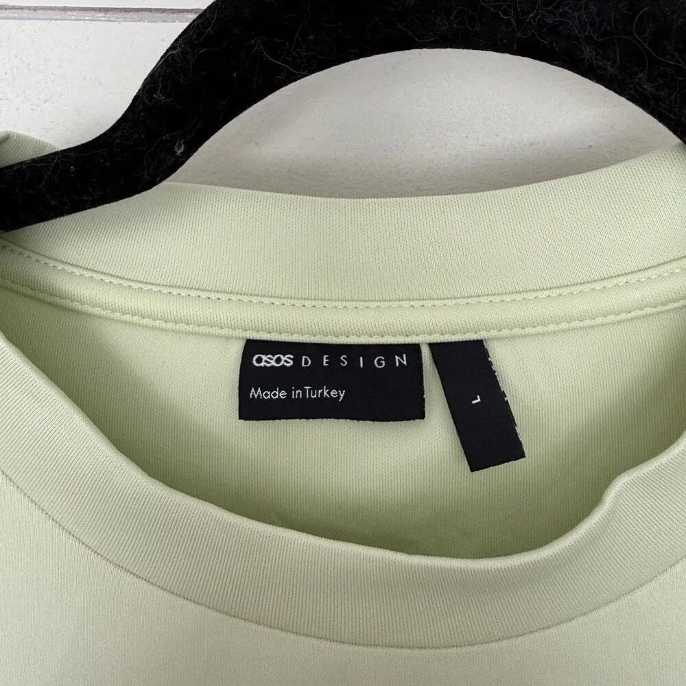 ASOS Design Women’s Large Green Blouse Top Tee - Image 2