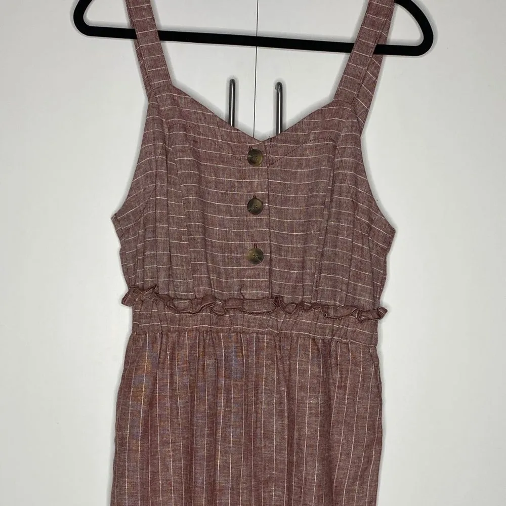 Romeo +Juliet Couture Linen‎ Blend Jumpsuit - Image 7