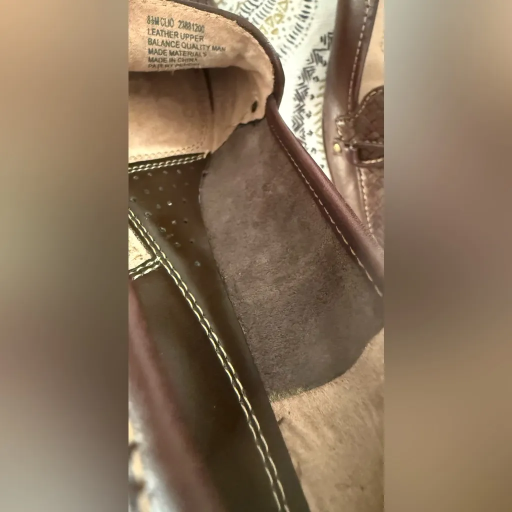 Naturalizer 8.5M Clio N5 Comfort Tassel Loafers Brown Leather Slip On Shoes - Image 9