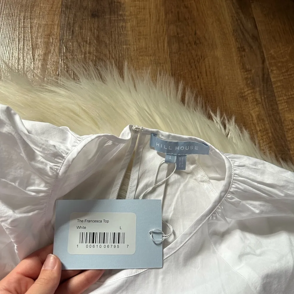 HILL HOUSE The Francesca Top In White - Image 5