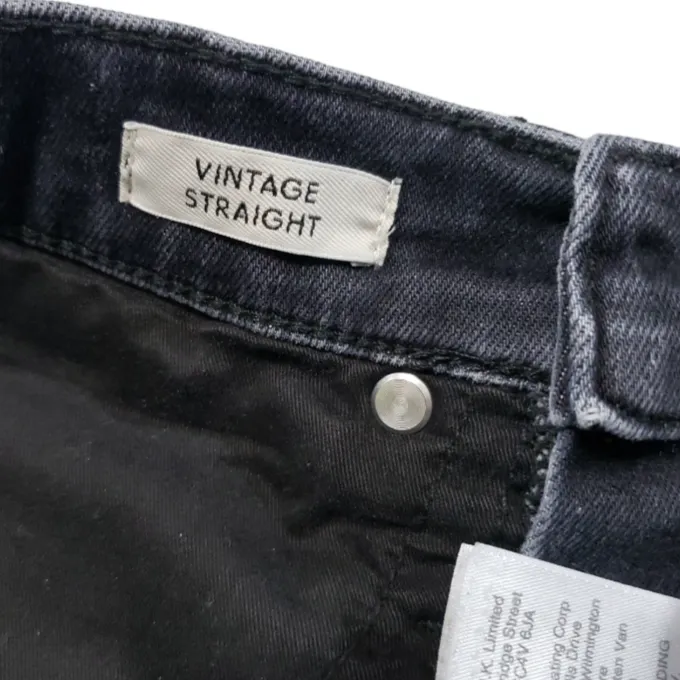  Jeans Size 25 Women's J.Crew Denim Vintage Straight Jeans Stretch Raw Hem  - Image 6