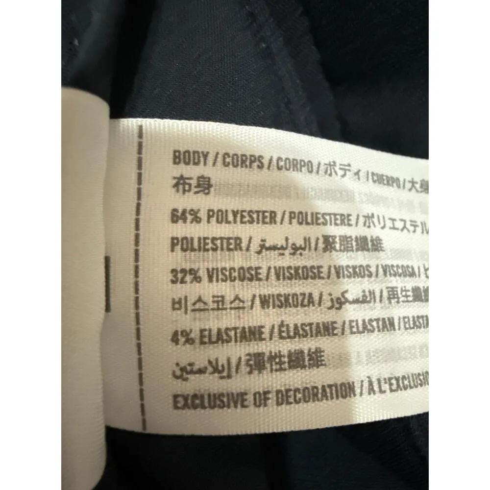 NEW Abercrombie & Fitch Women's Black High Waisted Trousers Dress Pants Size XL - Image 7