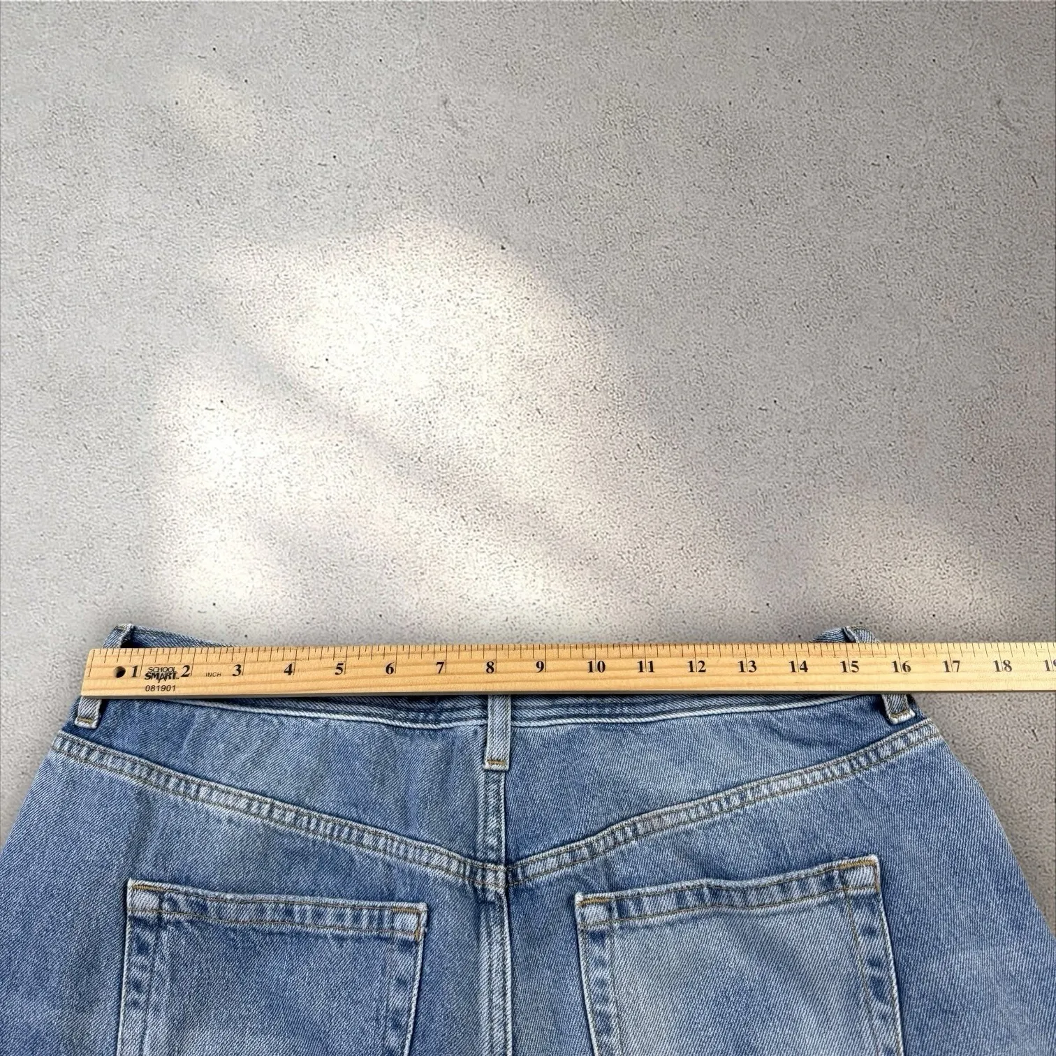 We the Free People Jeans Womens 31 Maggie Straight Mid Rise‎ Crop Distressed - Image 6